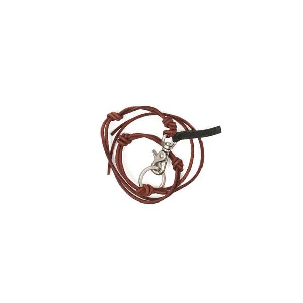 Our Legacy LADON SCARLET LEATHER Necklace - Brown | Garmentory