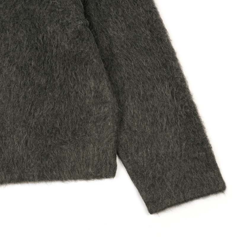 Our Legacy SHRUNKEN FULLZIP POLO - ASH GREY | Garmentory