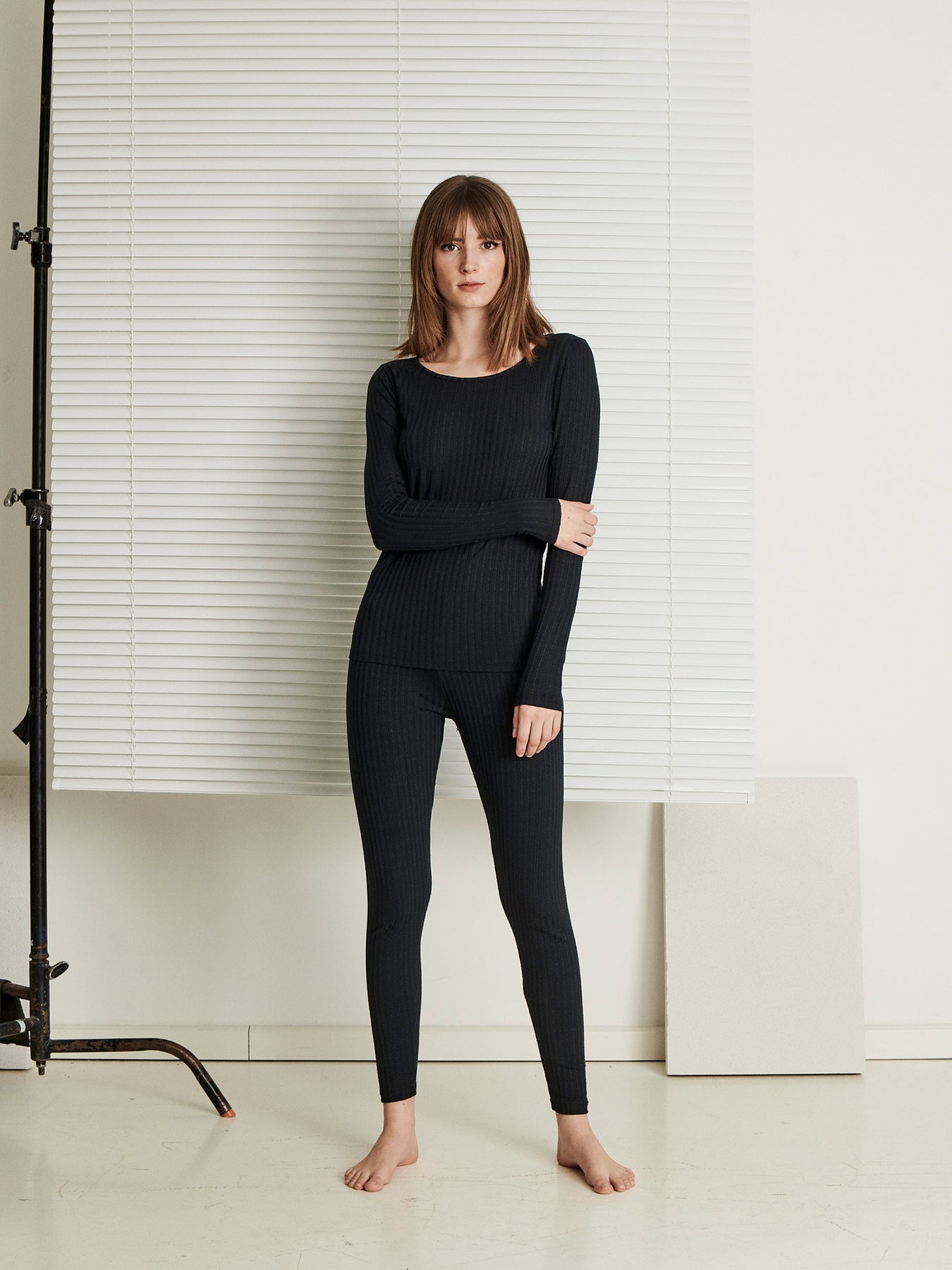 レッグウェア Old CELINE Leggings col. Black sz.S celine-rib-leggins-in-black-