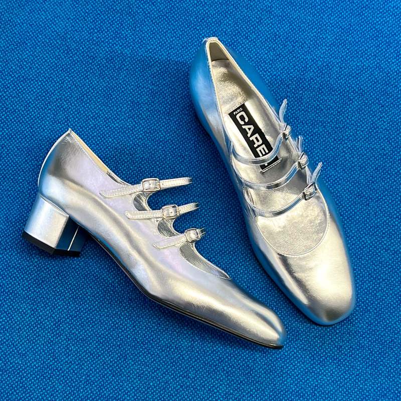 Carel Kina Babies - Silver Leather Carel Kina Babies - Silver Leather
