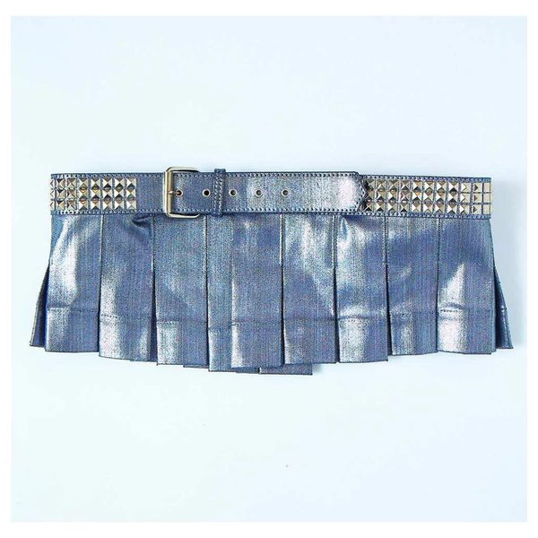 Collina Strada シルバープリーツベルト Collina Strada Pleated Belt - Silver | Garmentory