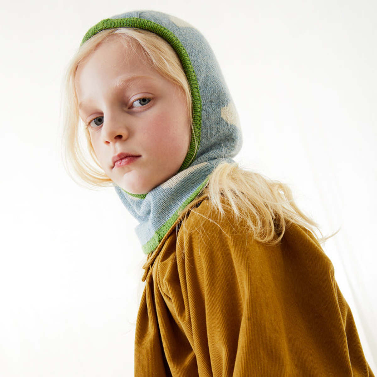 Kids Oeuf Baby And Child With Cloud Pattern Balaclava - Ocean Blue  - Image 4 of 6