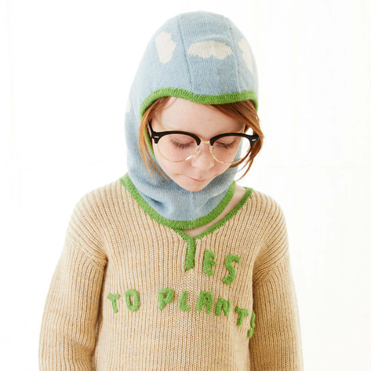 Kids Oeuf Baby And Child With Cloud Pattern Balaclava - Ocean Blue  - Image 5 of 6