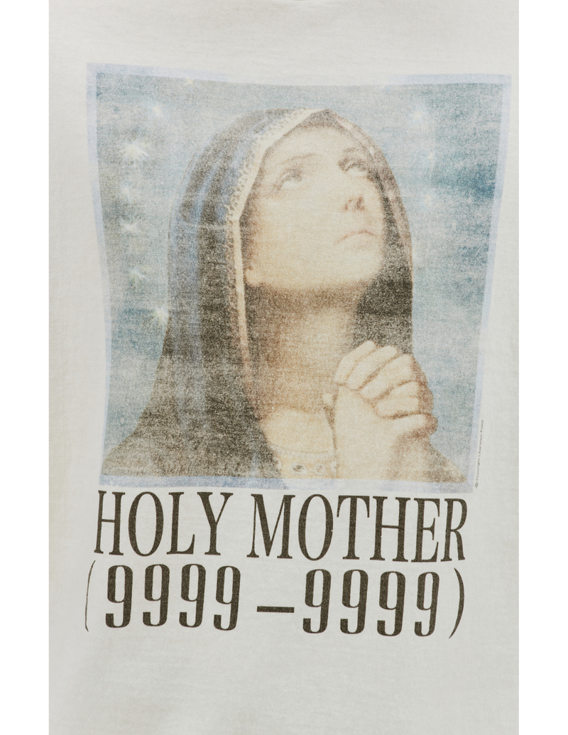 Saint Michael Holy Mother cotton t shirt - White | Garmentory