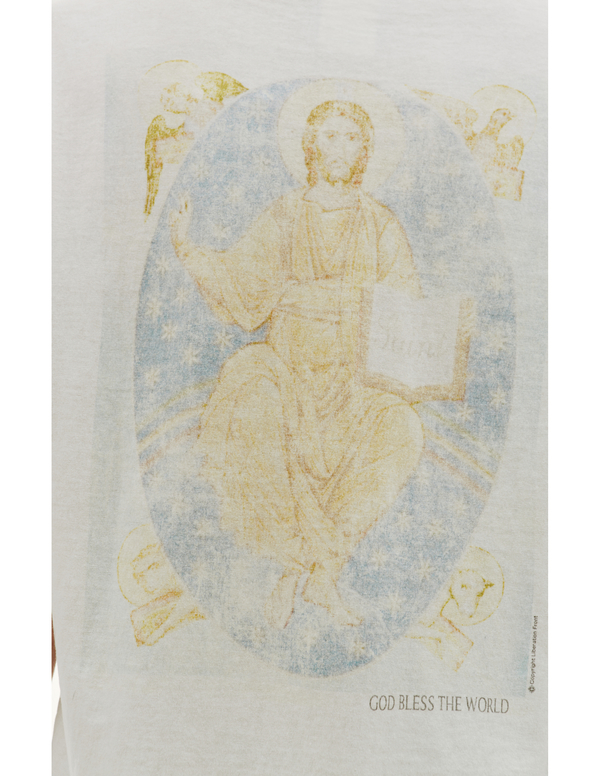 Saint Michael Holy Mother cotton t shirt - White | Garmentory