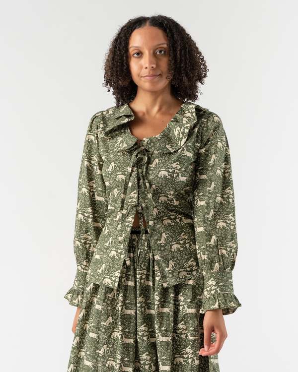 Batsheva x Laura Ashley Nia Blouse in Abercastle Garmentory
