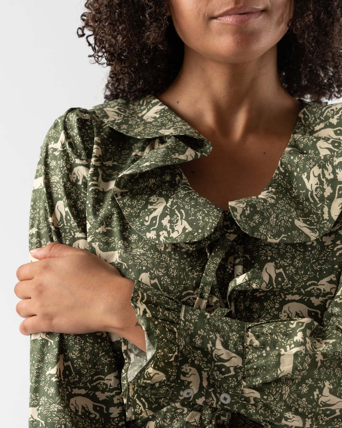 Batsheva x Laura Ashley Nia Blouse in Abercastle Garmentory