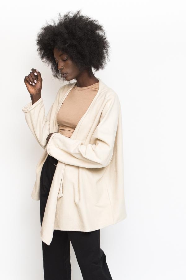 Revisited Matters Wrap Jacket Oat Garmentory