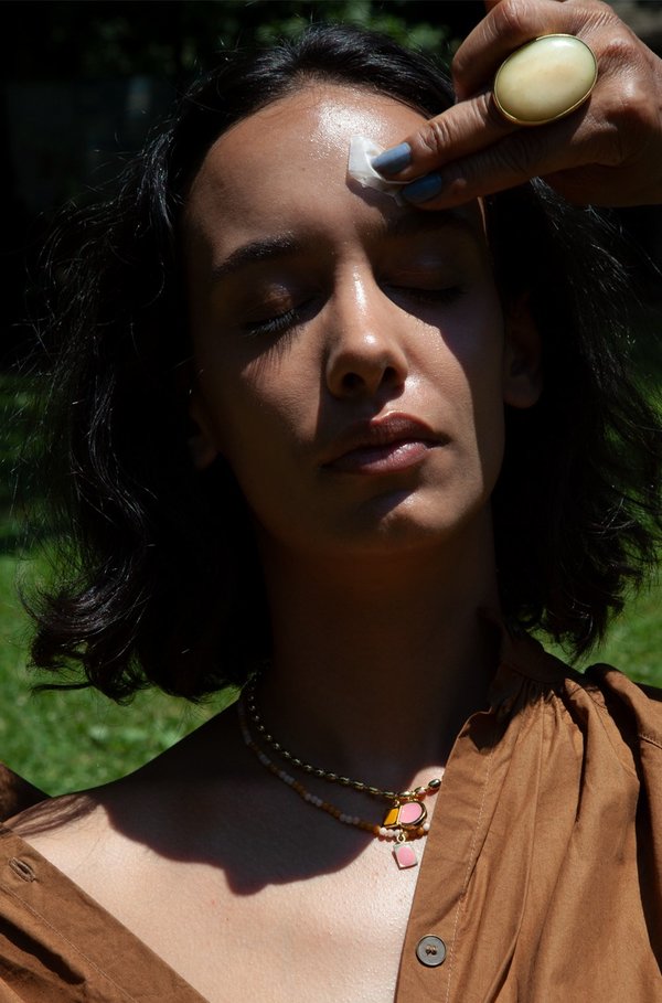 A. Carnevale Painted Ball Chain Necklace - Pink