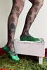 100% Silk Shop SATIN MARY JANE THEATRE SHOE - EMERALD - Thumbnail 1