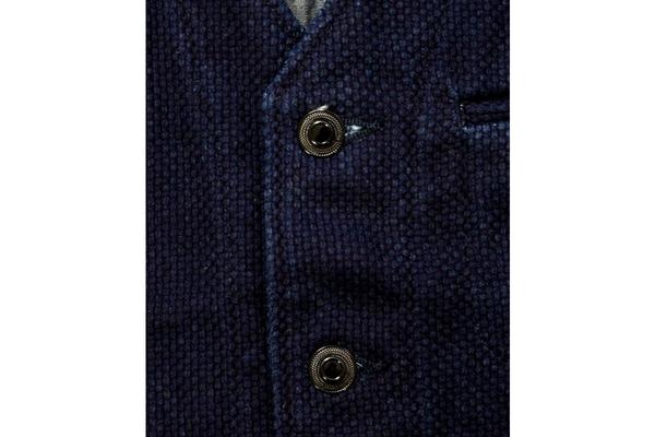 Momotaro Jeans Sashiko Vest - Indigo | Garmentory