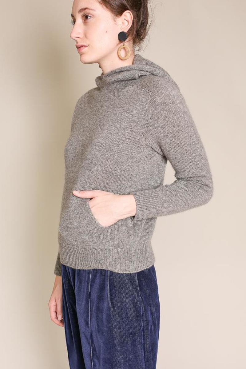 エヴァムエヴァ cashmere seamless parka