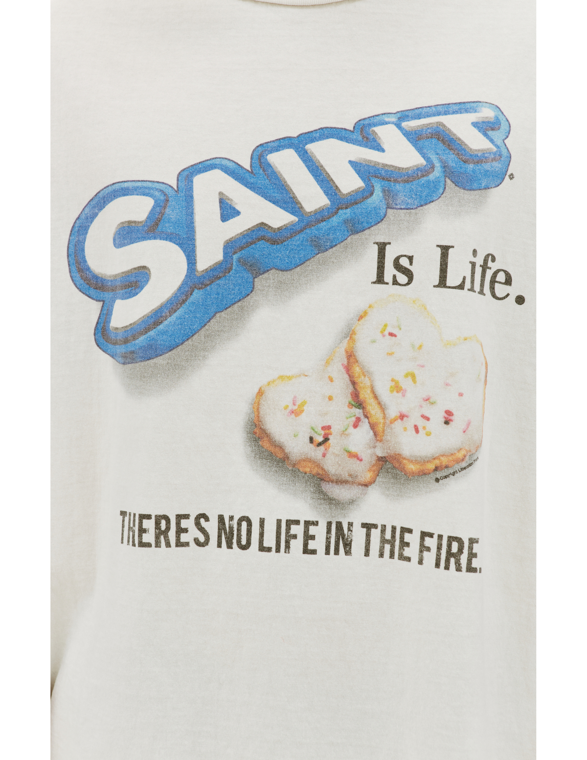 Saint Michael OREO Cotton T Shirt - White | Garmentory