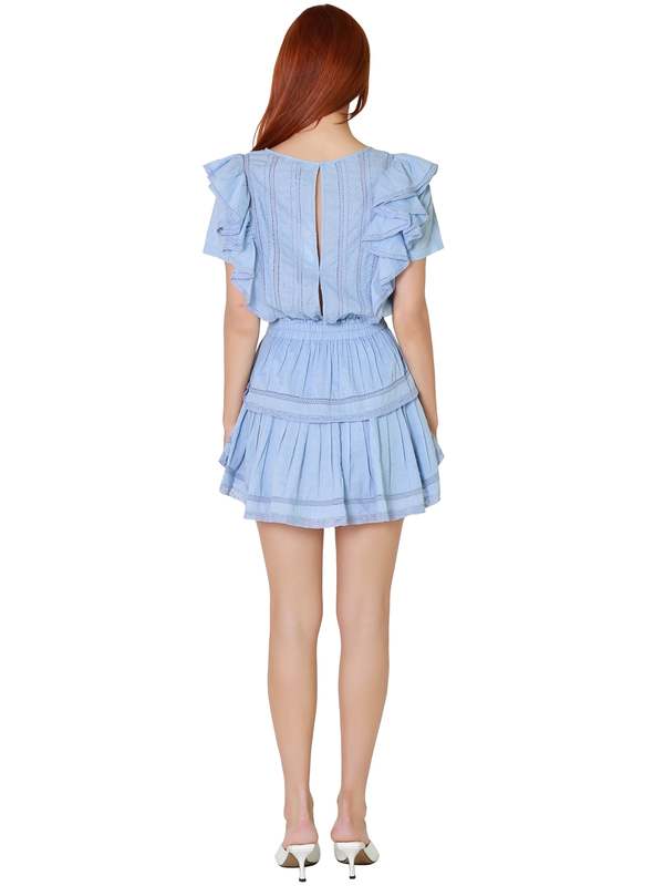 LoveShackFancy Natasha Dress Heather Blue