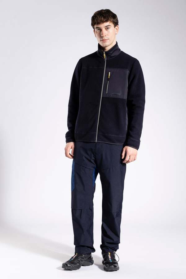 Norse Projects Frederik Fleece Full Zip Jacket - Dark Navy