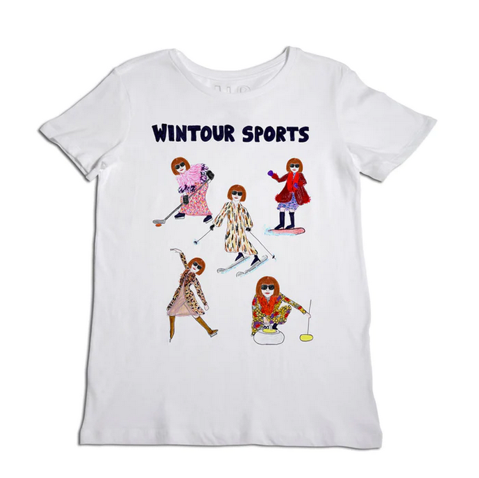 Unfortunate portrait “Winter Sports” Unfortunate Portrait Wintour Sports Tee | Shopbop
