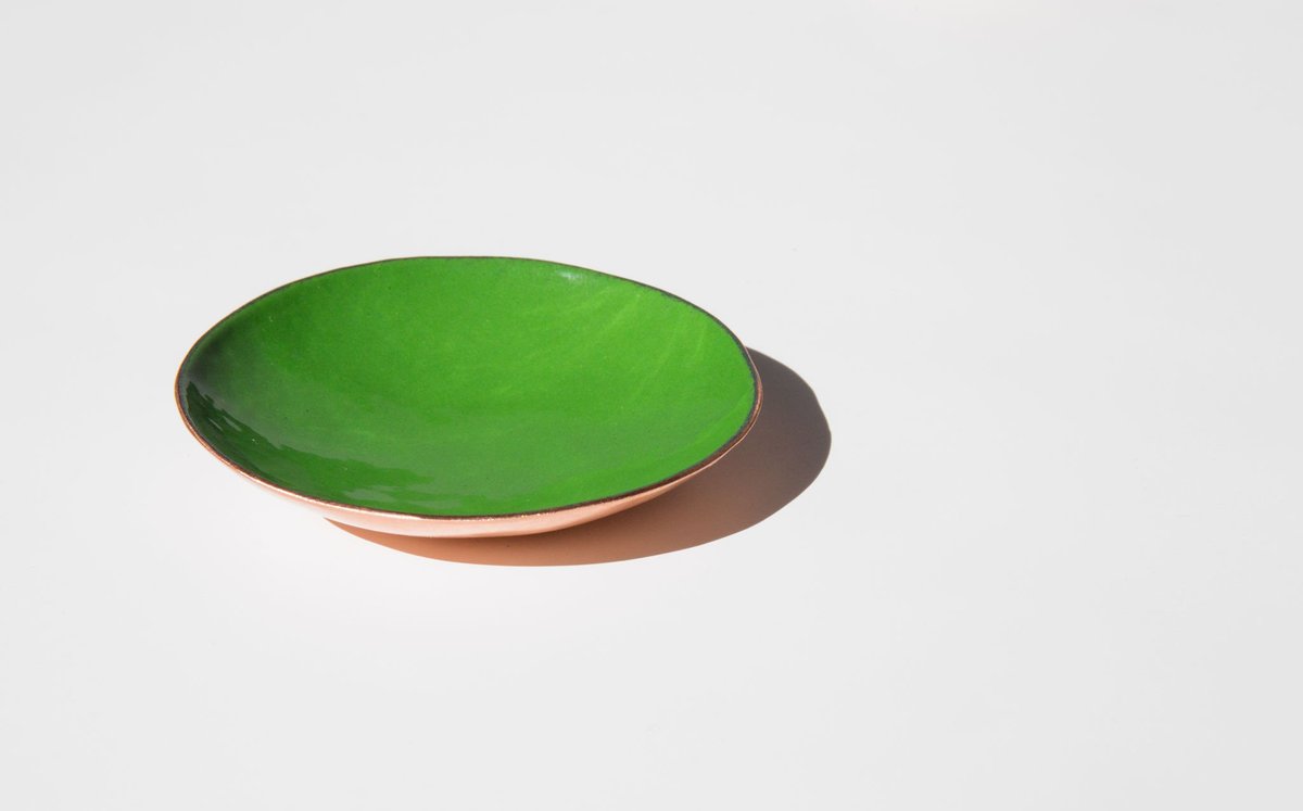 A Question of Eagles Mini Enameled Copper Bowl - Image 3 of 11