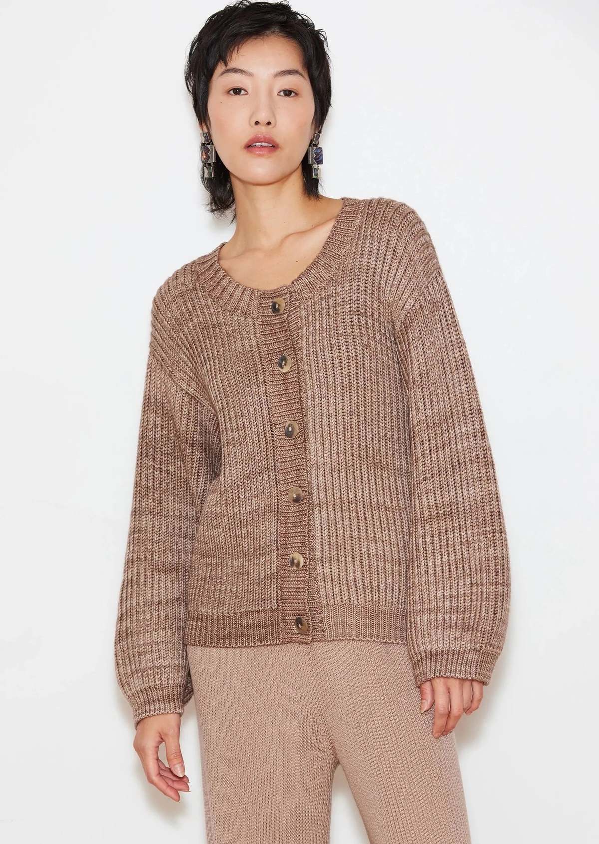 Misha & Puff Fisherman Cardigan - Brut | Garmentory