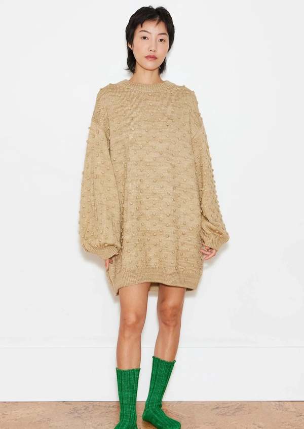Misha & Puff Popcorn Principle Sweater - Alabaster | Garmentory