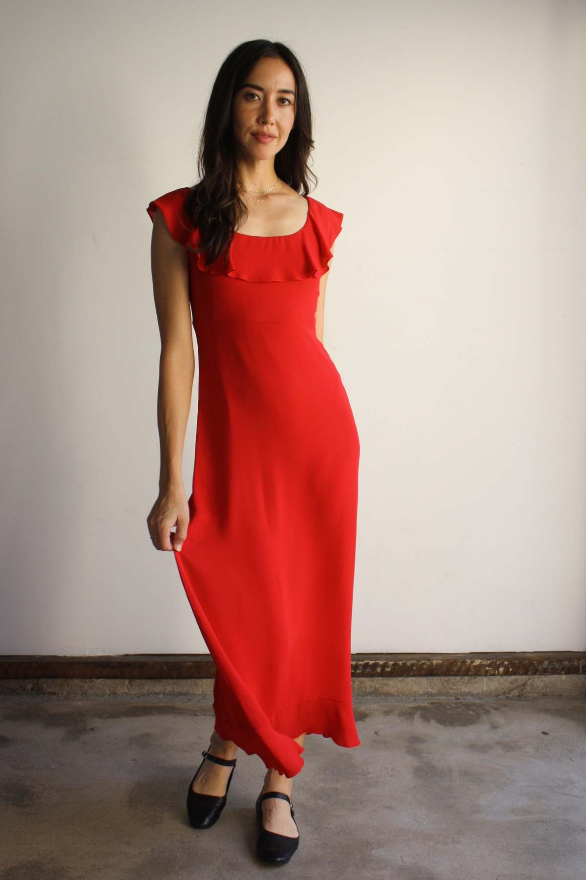 valentino silk ruffle dress Valentino Garavani Silk Dress