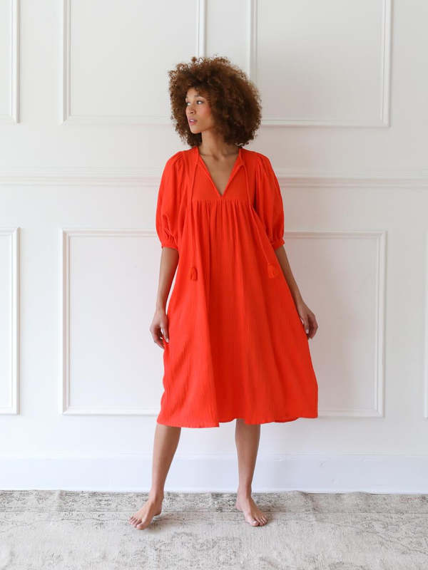 Mille Saffron Dress Poppy Garmentory