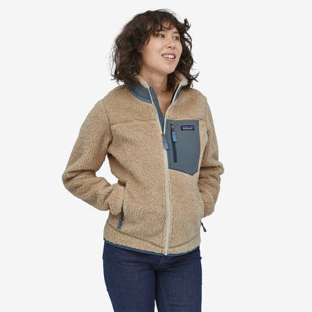 Patagonia Womens Classic Retro x Fleece Jacket - Dark Natural/Plume Grey