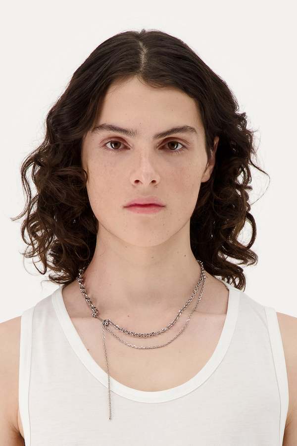 Justine Clenquet Kim Necklace - Palladium | Garmentory