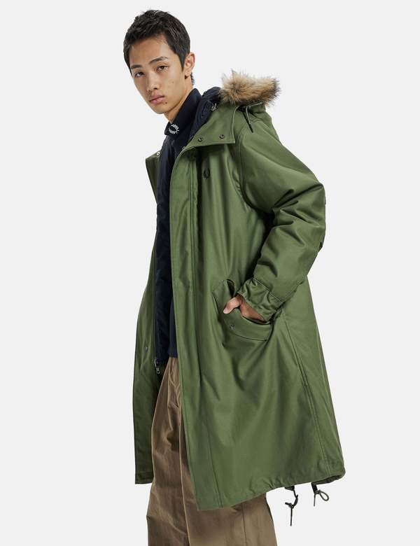 Fred Perry Zip-in Liner Parka - Parka Green | Garmentory
