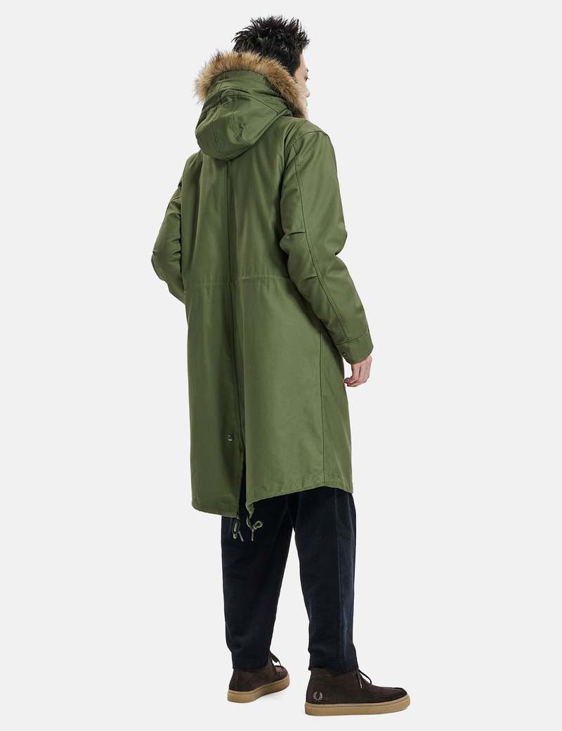 Fred Perry Zip-in Liner Parka - Parka Green | Garmentory