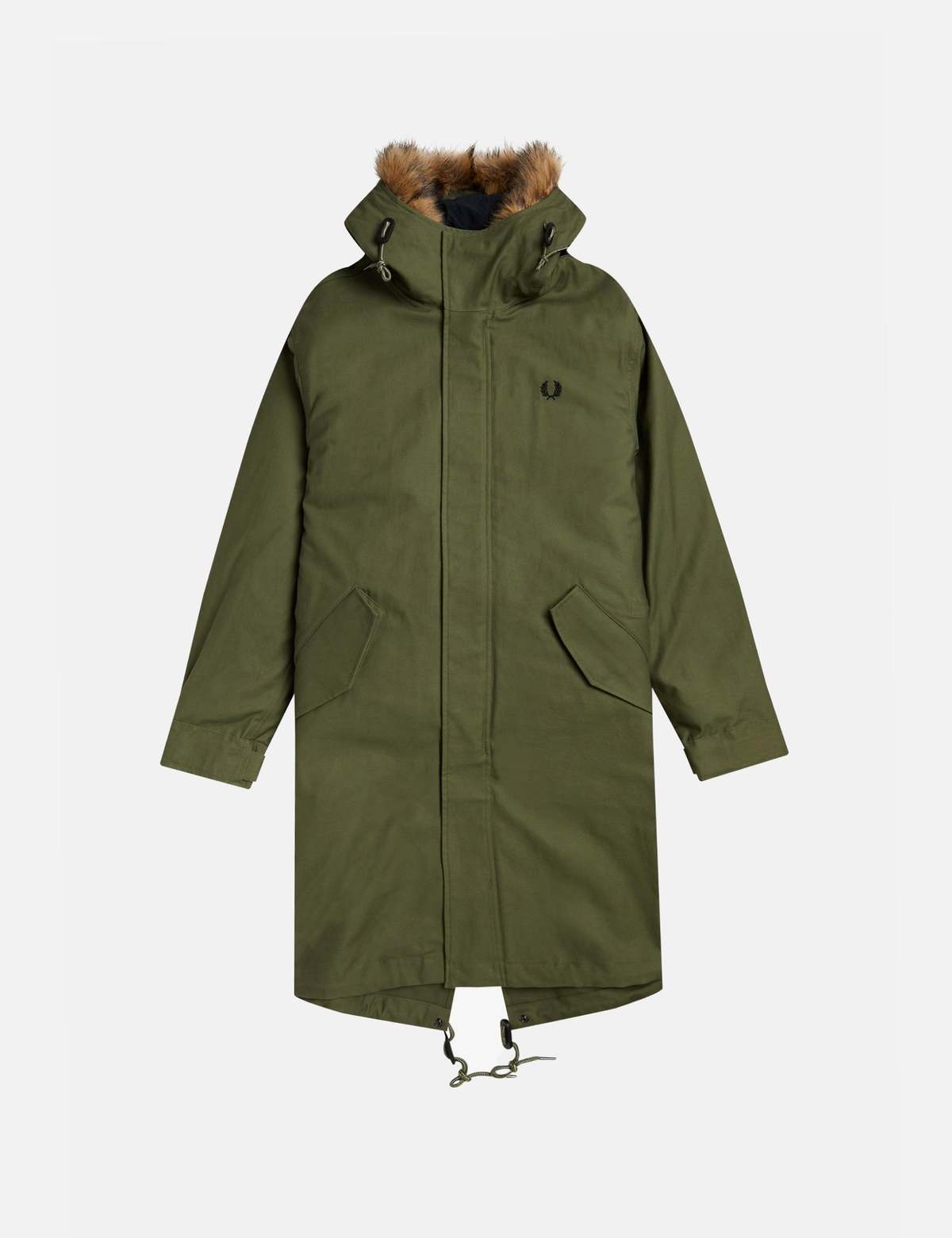 Fred Perry Zip-in Liner Parka - Parka Green | Garmentory
