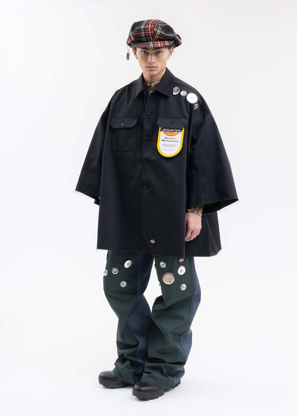 KIDILL Dickies Metal Badges Pants - Green X Blue | Garmentory