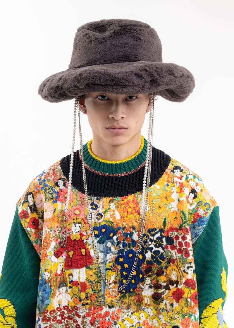 KIDILL×CA4LA 22-23AW Big Fur Hat black