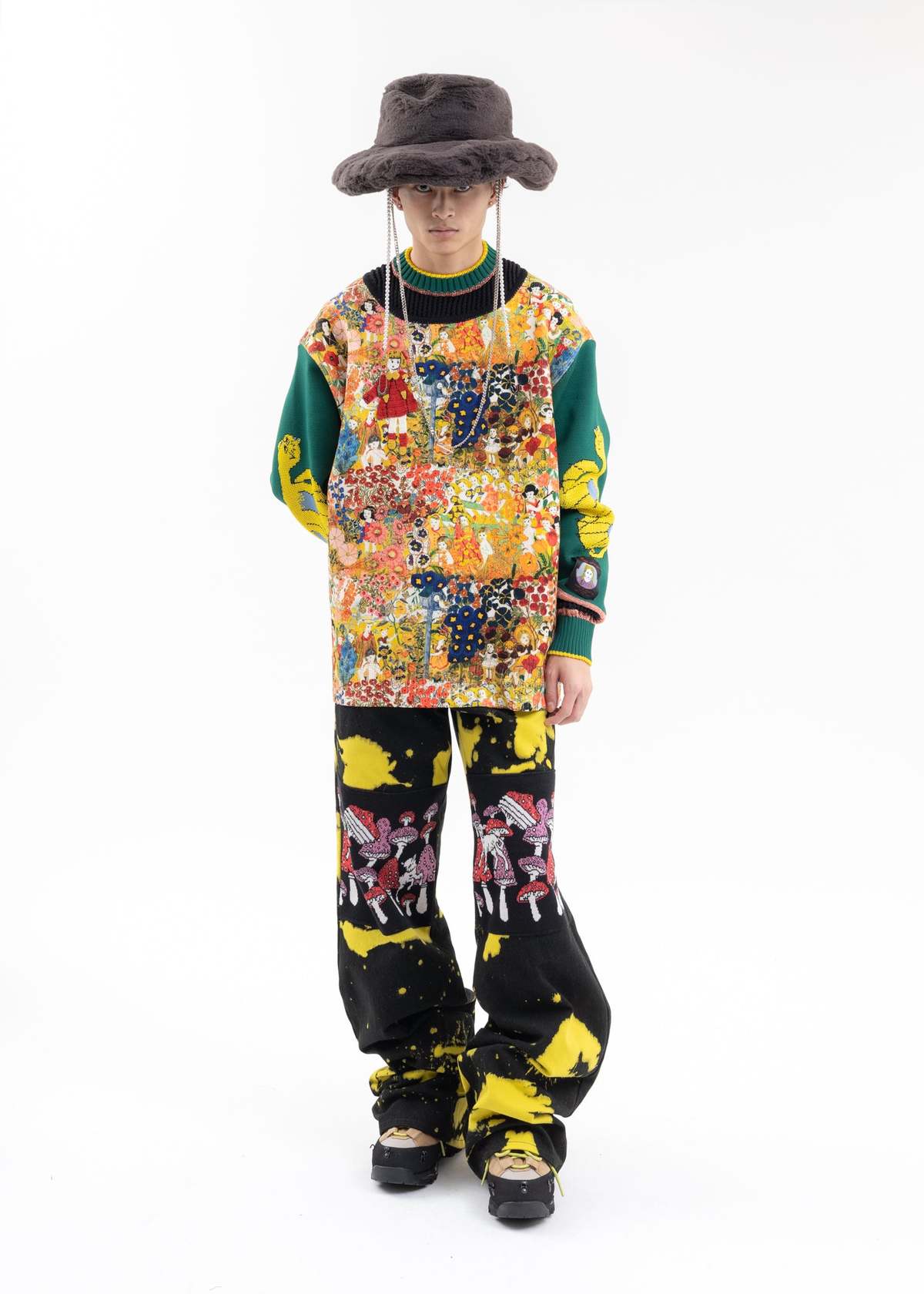 KIDILL CA4LA BIG FUR HAT キディル カシラ ファーハット KIDILL×CA4LA 22-23AW Big Fur Hat Gray