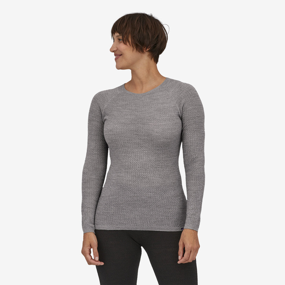 Patagonia Womens Capilene Air Crew Feather Grey Garmentory