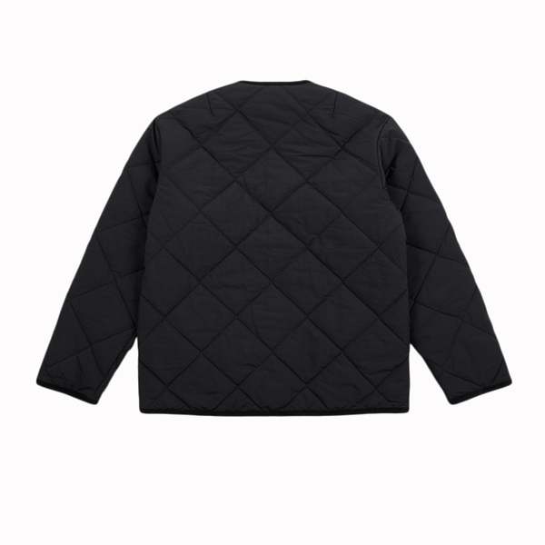 Lavenham Big Quilt Collarless Jacket - Lamp Black | Garmentory