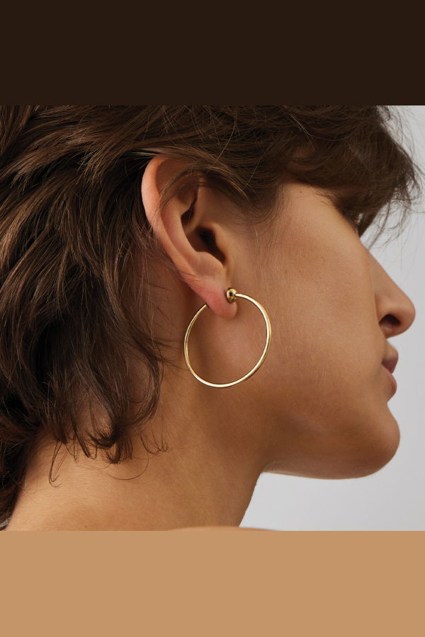 Jenny Bird Small New Icon Hoop - Gold