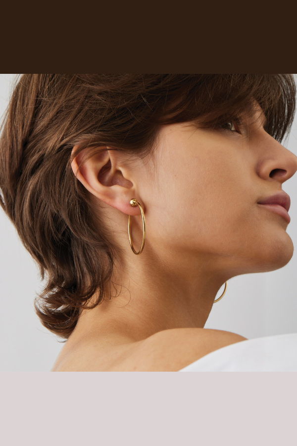 Jenny Bird Small New Icon Hoop - Gold