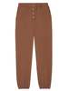 Donni. Eco Fleece Button Sweatpant - Cocoa - Thumbnail 1