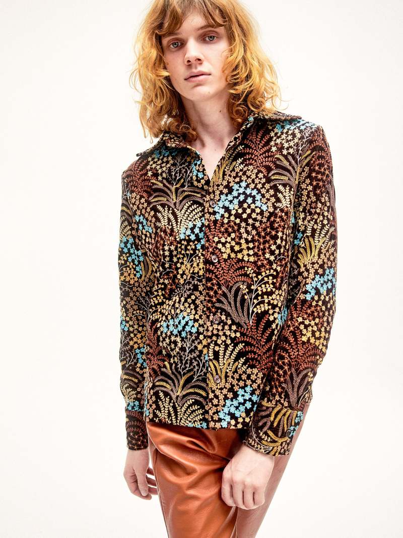 トップス sefr 21aw halva overshirt Séfr Halva Overshirt - Autumn Flower | Garmentory
