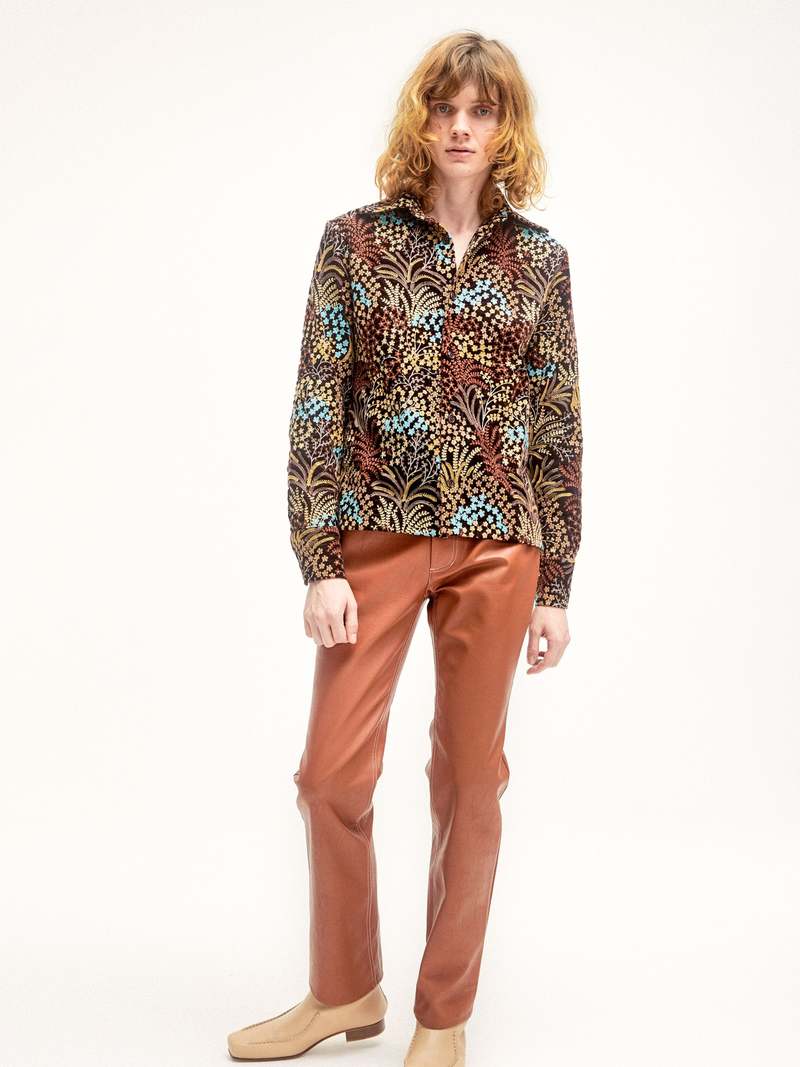 トップス sefr 21aw halva overshirt Séfr Halva Overshirt - Autumn Flower | Garmentory