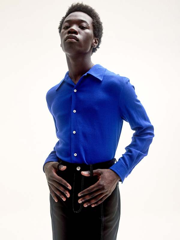 Séfr Rampoua Shirt - Cobalt Blue | Garmentory