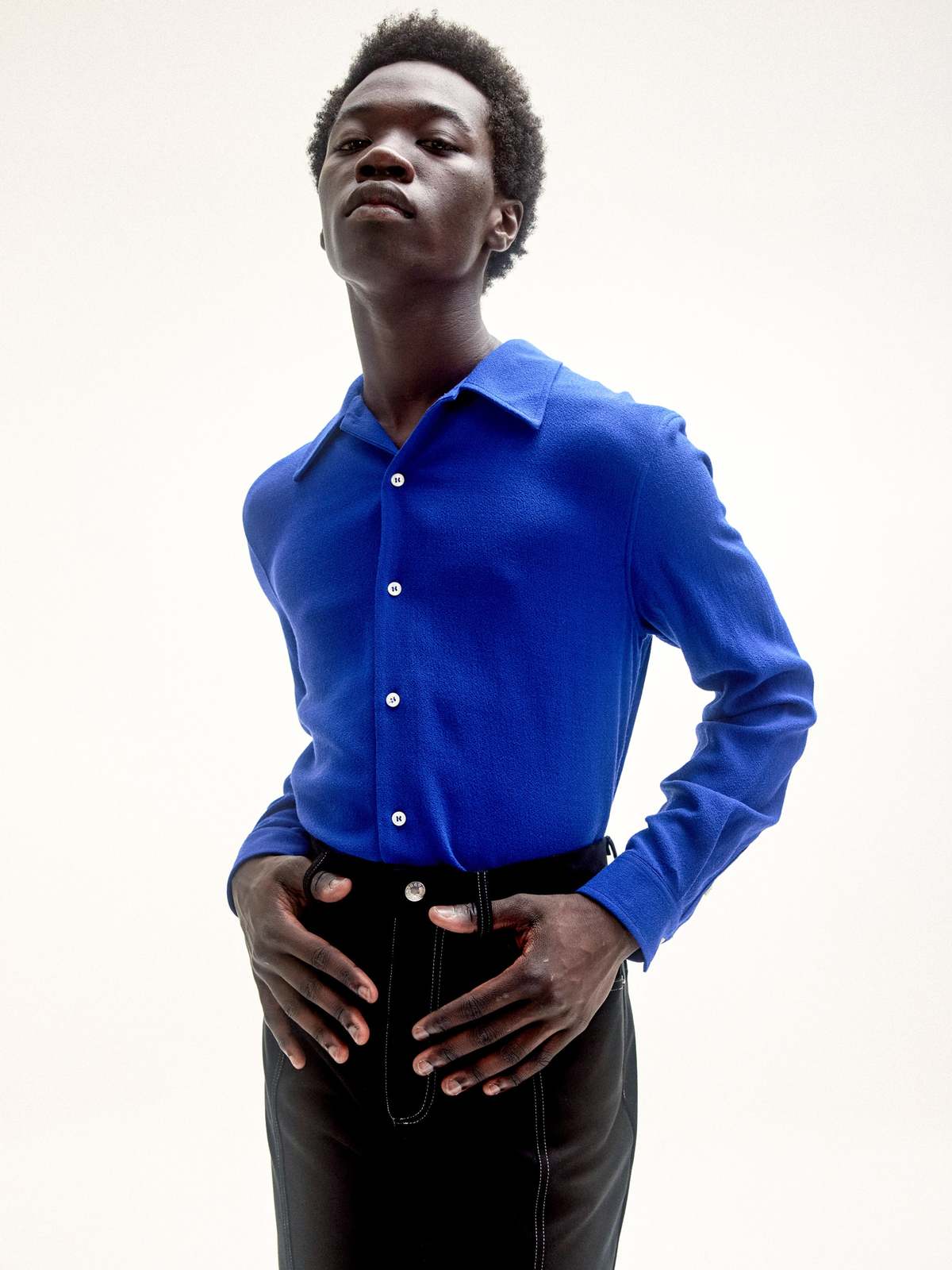 Séfr RAMPOUA SHIRT Séfr Rampoua Shirt - Cobalt Blue | Garmentory