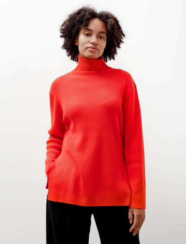 Studio Nicholson Ettore Knit Japan Sweater - Red | Garmentory