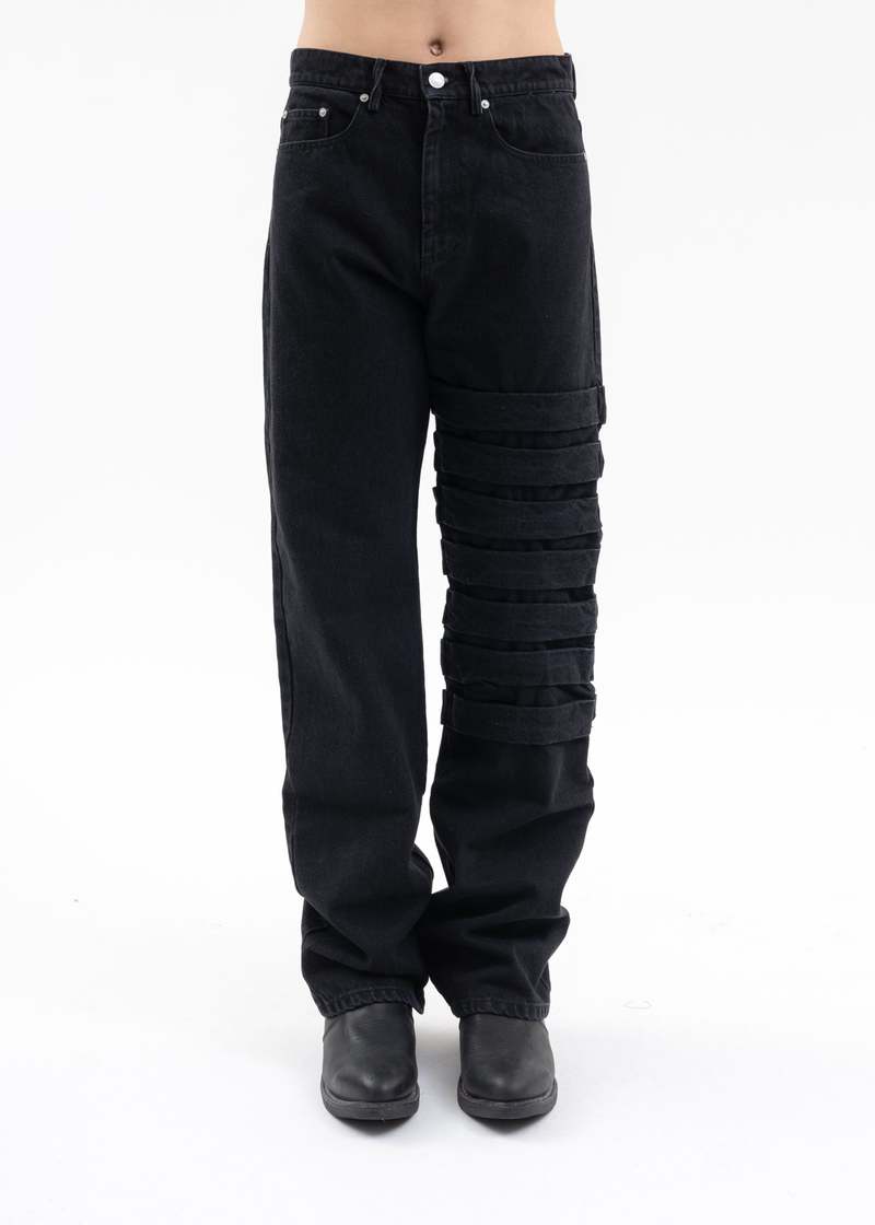 パンツ KUSIKOHC Plaster Denim Black M KUSIKOHC - PLASTER DENIM | HBX - Globally Curated Fashion