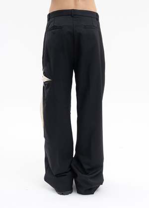 KUSIKOHC ORIGAMI FLOWER PANTS - BLACK | Garmentory