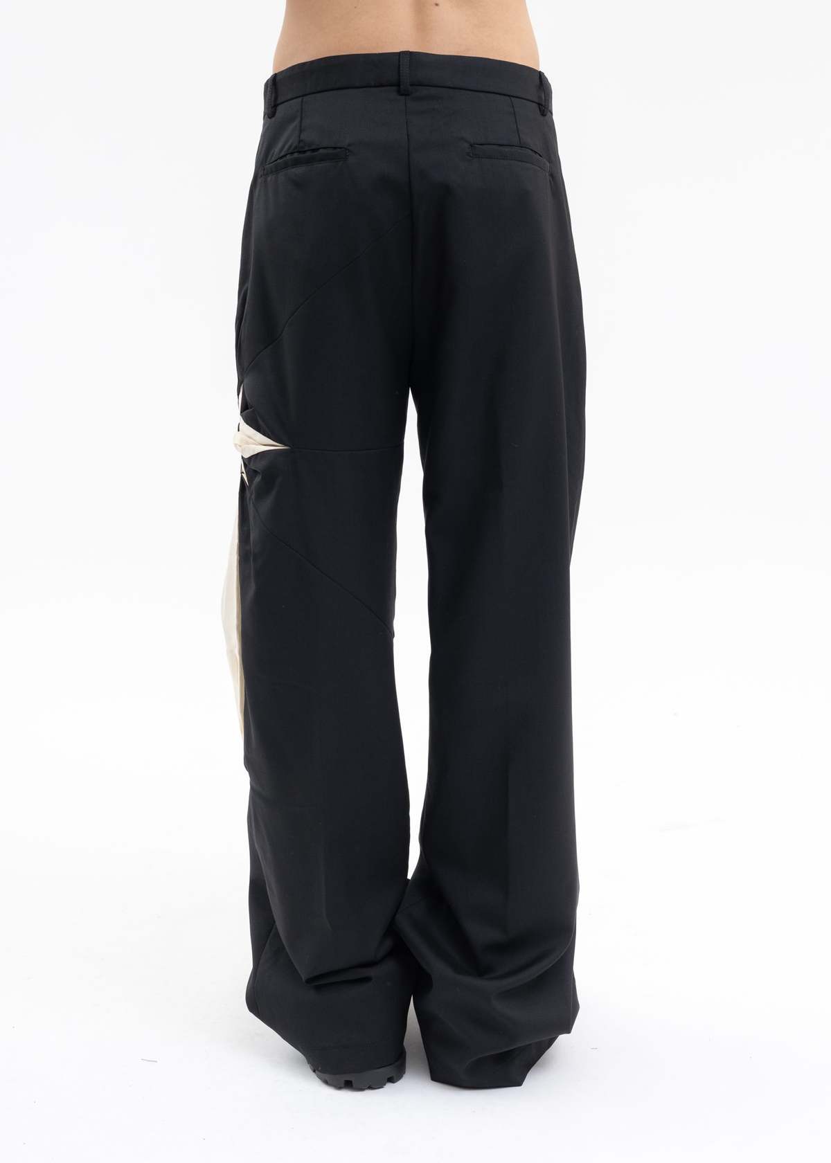 KUSIKOHC ORIGAMI FLOWER PANTS - BLACK | Garmentory