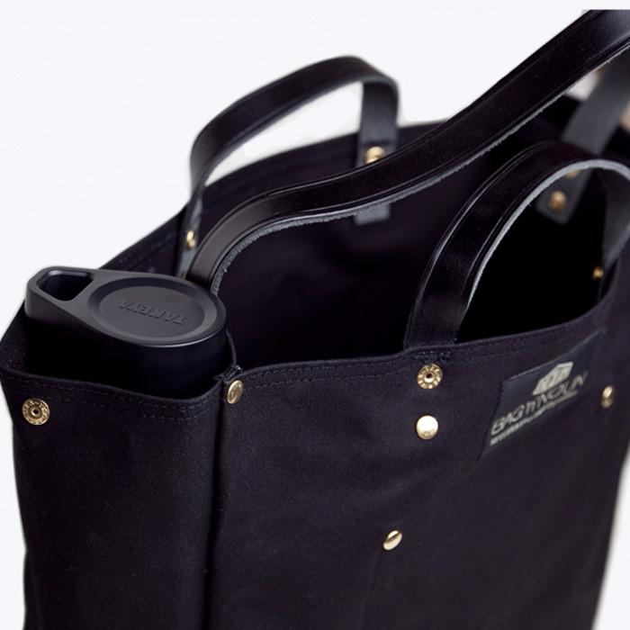 BAG’n’NOUN Tool Bag with Leather Strap in Noir Garmentory