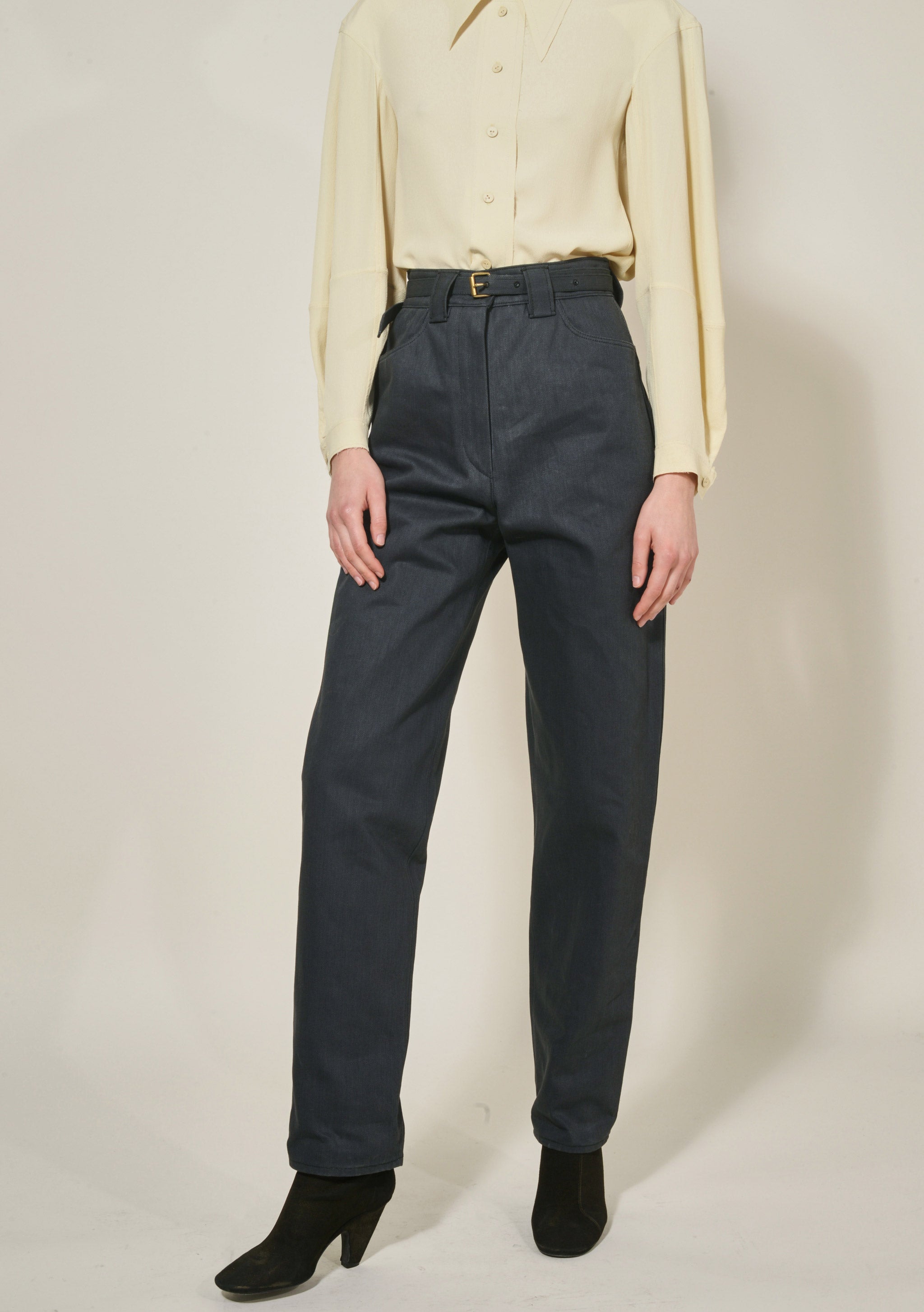 Veronique Leroy Carrot Denim Pants - Grey | Garmentory