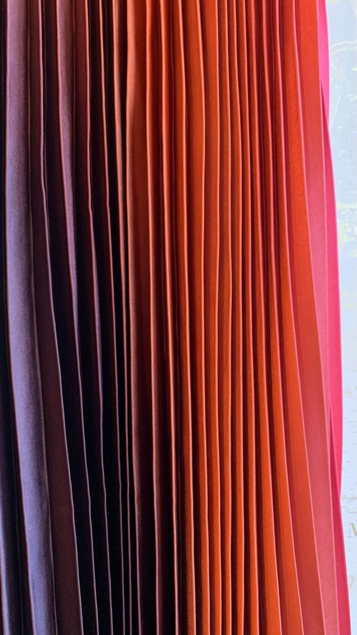 A.L.C. Ariya Pleated Maxi Dress - Pink/Brown Ombre - Image 4 of 6