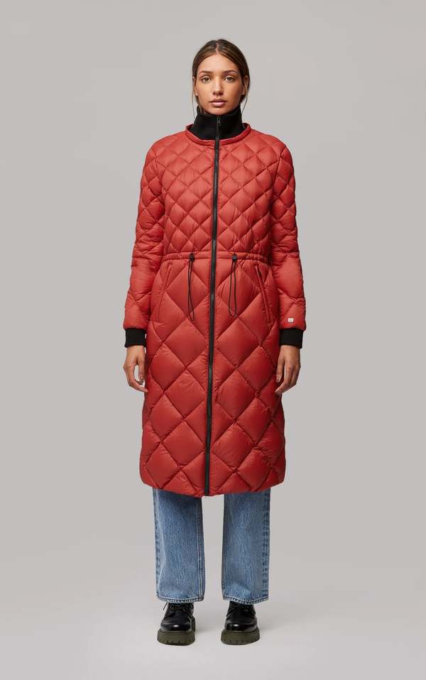 Soia & Kyo Aime Light Weight Down Puffer Coat - Spice